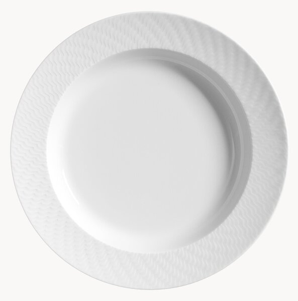 Ručne vyrobené taniere na cestoviny z porcelánu No. 41, 2 ks