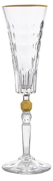 BOHEMIA PRESTIGE CONTE GOLD POHÁR NA ŠAMPANSKÉ 170ML SADA 6 KS
