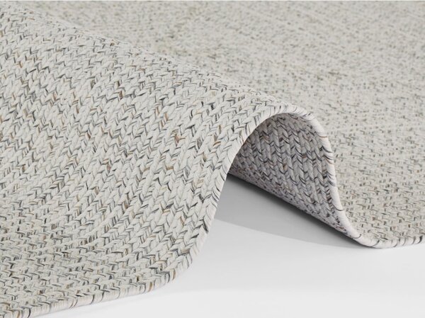 Biely/béžový vonkajší koberec behúň 200x80 cm - NORTHRUGS