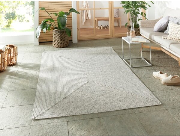 Biely/béžový vonkajší koberec 230x160 cm - NORTHRUGS