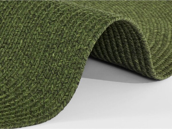 Zelený okrúhly vonkajší koberec ø 150 cm - NORTHRUGS