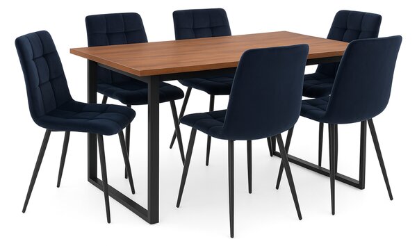 PROFI jedálenský set IKON 3 + 6x stolička CHIC velvet