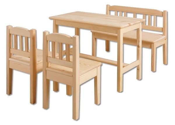 ČistéDřevo Drevený stolček so stoličkami