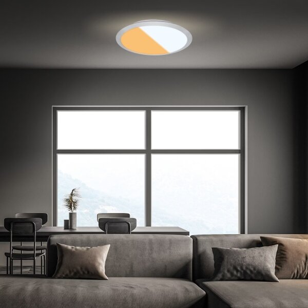 Brilo - LED Stropné svietidlo CTS LED/21W/230V 3000/4000K pr. 37 cm matný chróm