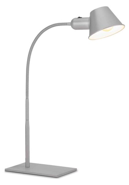 Brilo - Stolová lampa 1xE27/10W/230V matný chróm
