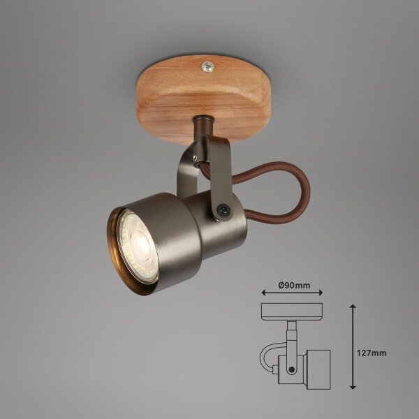 Brilo - LED bodové svietidlo TAHUN 1xGU10/5W/230V 3000K hnedá