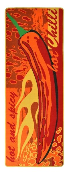 Červený kuchynský behúň Hanse Home Hot Chilli, 67 x 180 cm
