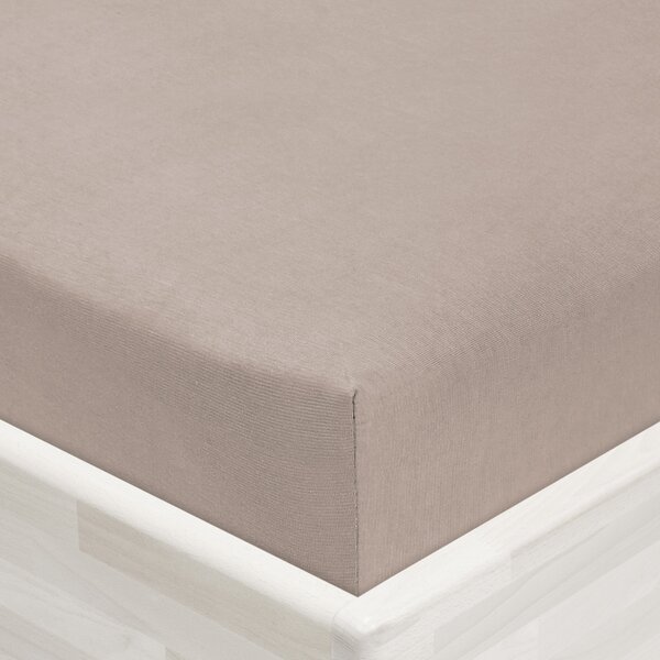 Detské jersey napínacie prestieradlo do postieľky JR-027 Sivohnedé 60 x 120 x 10 cm - do postieľky