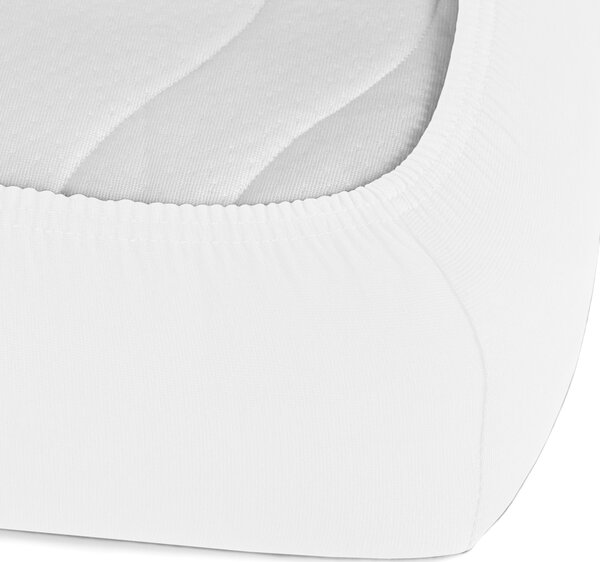 Detské jersey napínacie prestieradlo do postieľky JR-031 Biele 60 x 120 x 10 cm - do postieľky