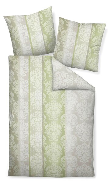 POSTEĽNÁ BIELIZEŇ, biber, zelená, biela, 135/200 cm Janine - Online Only bytové doplnky, Online Only