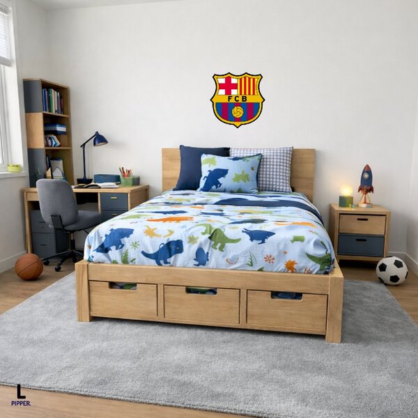 Textilná nálepka na stenu - logo "FC Barcelona" Veľkosť: 40 cm