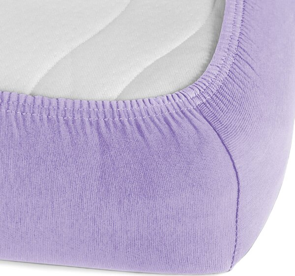 Detské jersey napínacie prestieradlo do postieľky JR-012 Levanduľové 60 x 120 x 10 cm - do postieľky