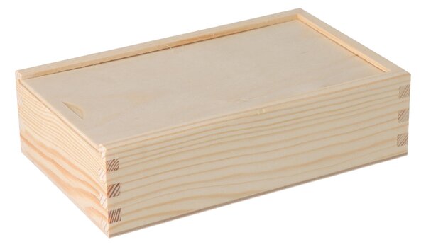 ČistéDrevo Drevená krabička na fotografie vo formáte 9x13 cm