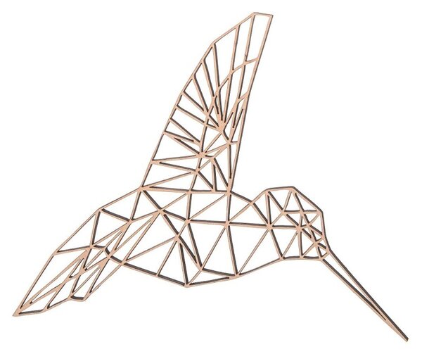 ČistéDrevo Drevený geometrický obraz - vták