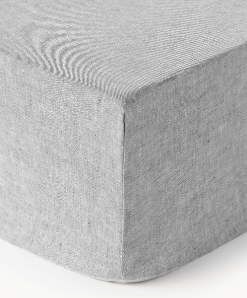 Elastická ľanová plachta na kontinentálnu posteľ Linna