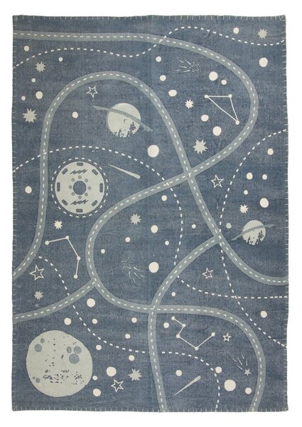 Detský ručne potlačený koberec Nattiot Little Galaxy, 100 × 140 cm