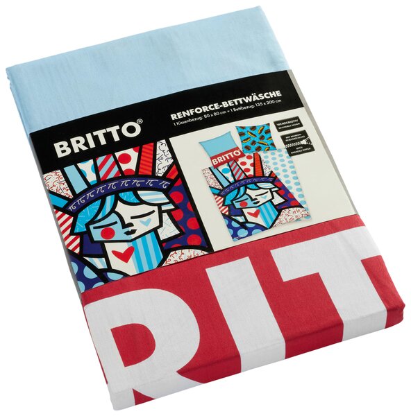 OBOJSTRANNÁ POSTEĽNÁ BIELIZEŇ, renforcé, viacfarebná, 135/200 cm BRITTO - Online Only bytové doplnky, Online Only