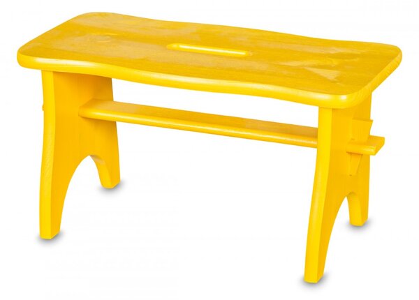 ČistéDřevo Drevená stolička - žltá