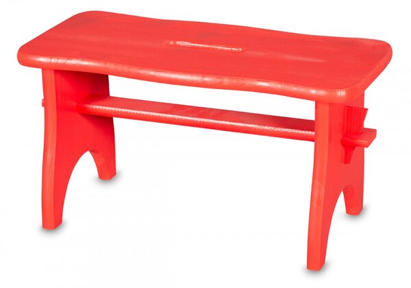 ČistéDřevo Drevená stolička - červená