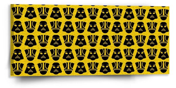 Sablio Obraz Star Wars Stormtrooperi Pattern na žltej - 110x50 cm