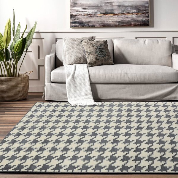 Tutumi Koberec Clover Pepitka sivý, veľkosť 140x200