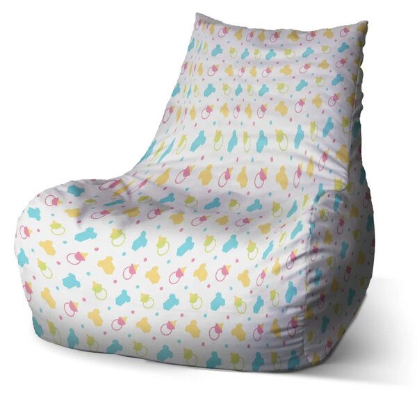 Sablio Sedací vak Bean Cumlíky a body - 60 x 70 x 70 cm