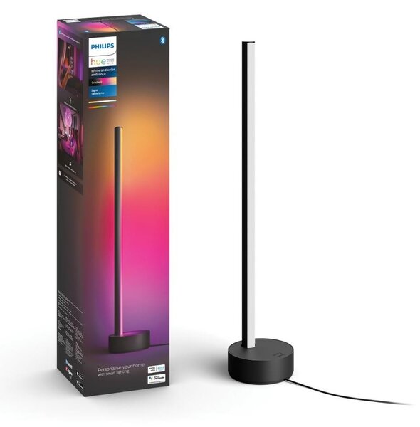 Philips - LED RGB Stmievateľná stolná lampa Hue LED/12W/230V 2000-6500K čierna