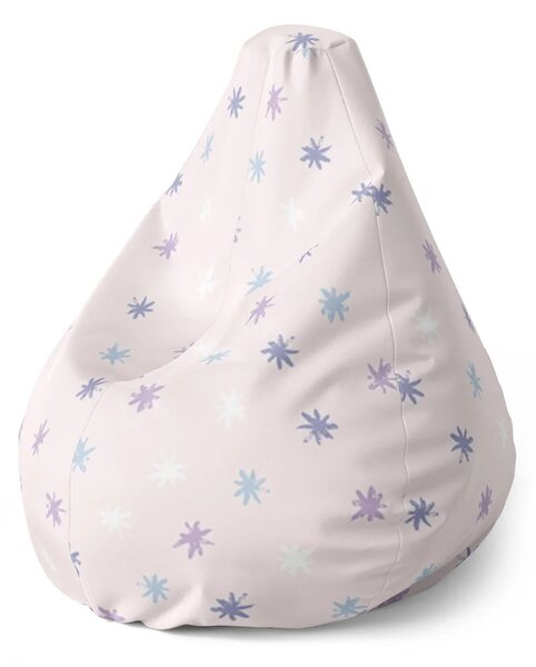 Sablio Sedací vak Pear Barevné Hviezdy - 70 x 95 x 15 cm