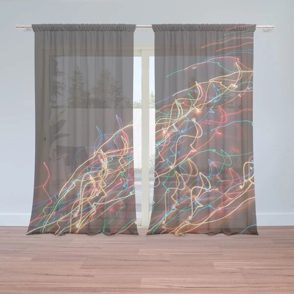 Sablio Záclony Svetelný efekt: 2ks 150x250cm