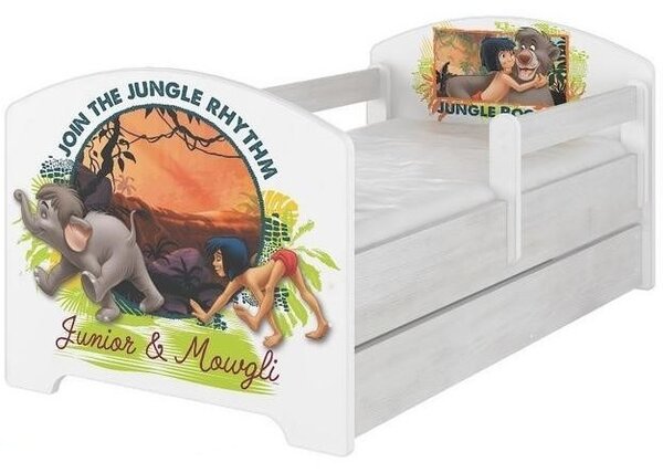 Detská posteľ so zásuvkou Disney - Kniha džunglí 160x80 cm