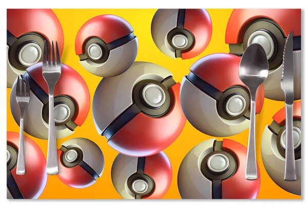 Sablio Prestieranie Pokemon ball Pattern: 40x30cm