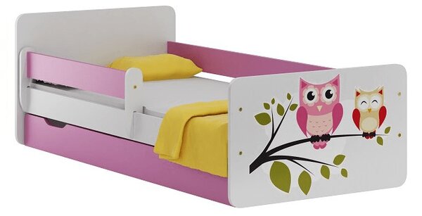 Detská posteľ so zásuvkou SOVY 140x70 cm