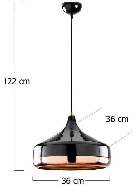 ZÁVESNÉ SVIETIDLO, 36/122 cm P & B - Online Only bytové doplnky, Online Only