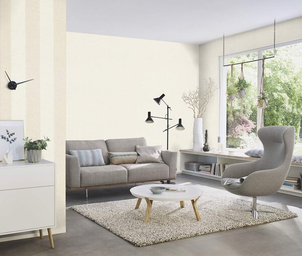 RASCH | Vliesová tapeta na stenu Schöner Wohnen 600346 | 0,53 x 10,05 m | krémová