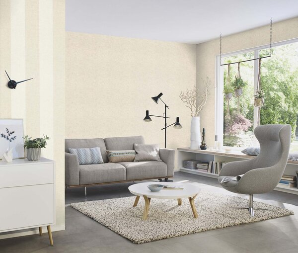 RASCH | Vliesová tapeta na stenu Schöner Wohnen 600964 | 0,53 x 10,05 m | šedá, béžová