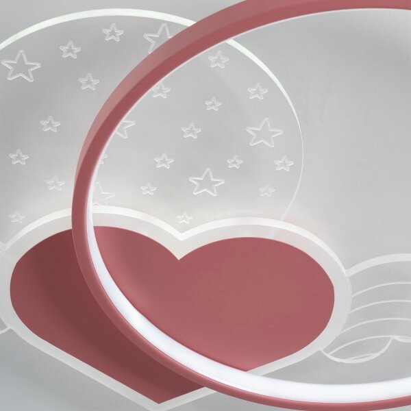 BRILAGI - LED detské stropné svietidlo LOVE LED/48W/230V 3000/4500/6000K ružová