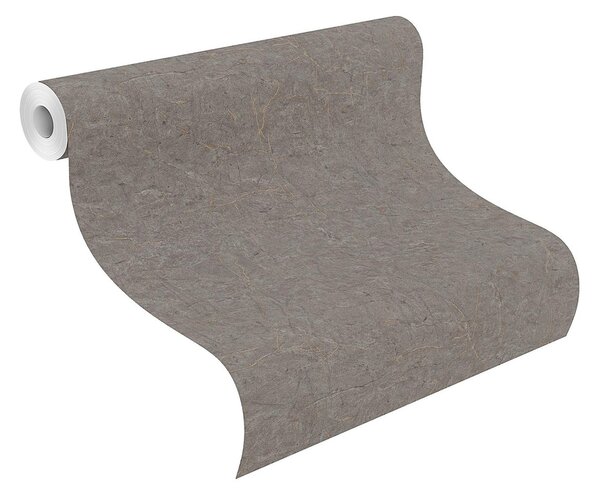 RASCH | Vliesová tapeta na stenu Schöner Wohnen 600971 | 0,53 x 10,05 m | šedá, hnedá, zlatá