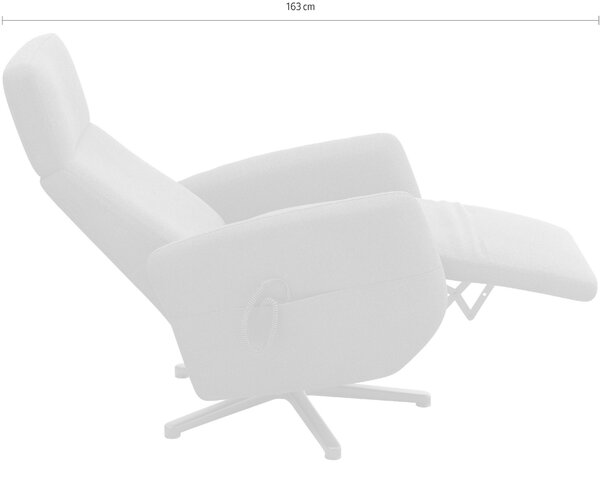 RELAXAČNÉ KRESLO, textil, tmavosivá Sit & More - Online Only obývacie izby, Online Only