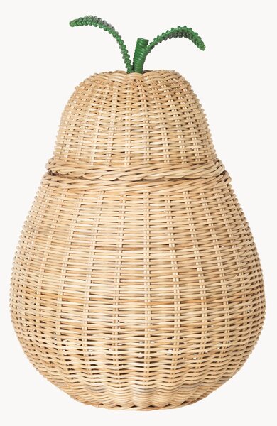 Ručne vyrobený ratanový úložný košík Pear