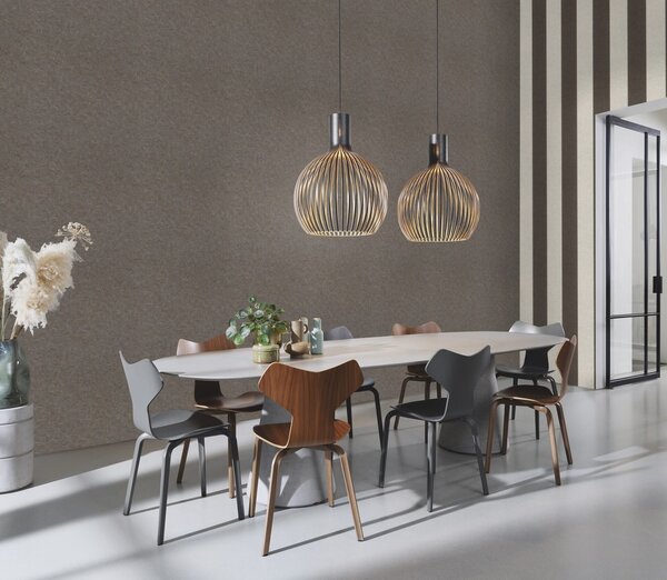 RASCH | Vliesová tapeta na stenu Schöner Wohnen 600971 | 0,53 x 10,05 m | šedá, hnedá, zlatá