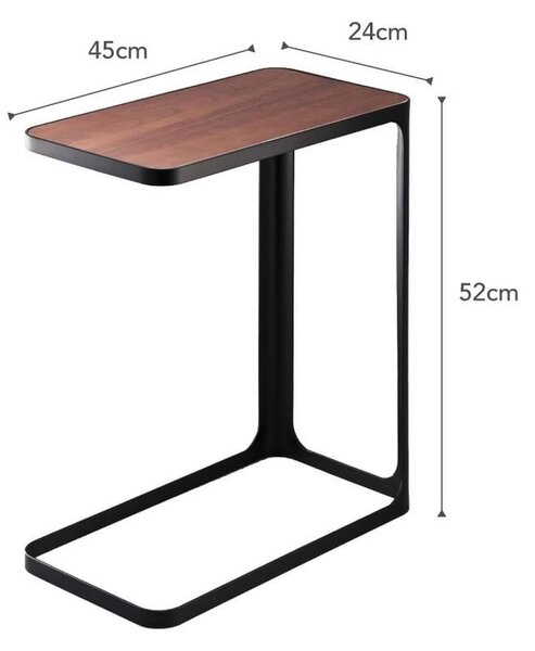 Čierny stolík YAMAZAKI Frame