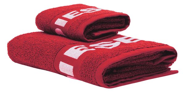 SADA FROTÉ UTERÁKOV, červená Diesel - Kúpeľňový textil, Online Only