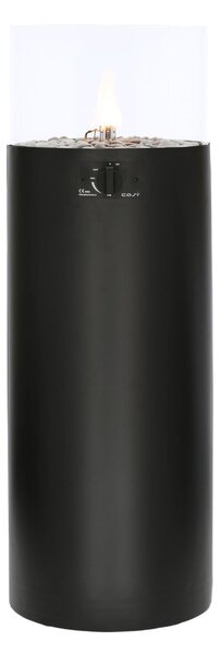 Čierna plynová lampa COSI Pillar, výška 106 cm
