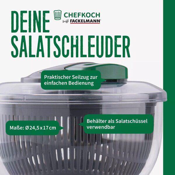 ODSTREDIVKA NA ŠALÁT Chefkoch+Fackelmann - Kuchynské náradie & náčinie, Online Only