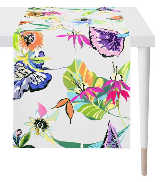 ÚZKY OBRUS, 48/140 cm, žltá, zelená, lila, oranžová, červená, biela Esposa - Textil do domácnosti, Online Only