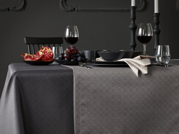 OBRUS, 130/200 cm, antracitová, sivá Curt Bauer - Textil do domácnosti, Online Only