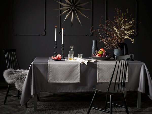 OBRUS, 130/200 cm, antracitová, sivá Curt Bauer - Textil do domácnosti, Online Only
