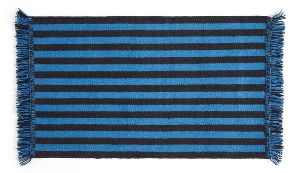 HAY - Stripes and Stripes Wool 95x52 Blue HAY - Lampemesteren