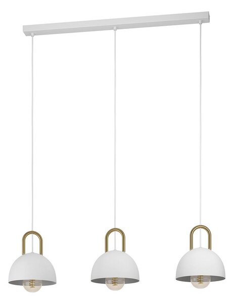 Eglo 99696 - Luster na lanku CALMANERA 3xE27/40W/230V biela