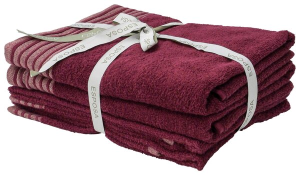 SADA FROTÉ UTERÁKOV, bobuľová Esposa - Kúpeľňový textil, Online Only